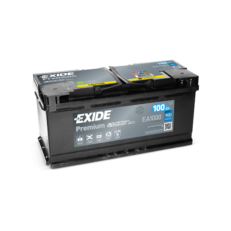 Batterie voiture EXIDE EA1000 100Ah 900AEN