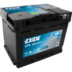 Batterie voiture Start & Stop EFB EXIDE EL600 60Ah 640AEN