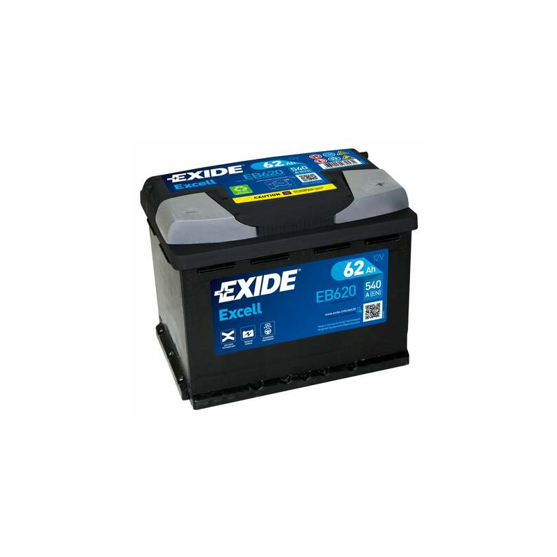Batterie voiture EXIDE EB620 62Ah 540AEN