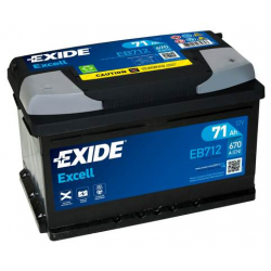 Batterie voiture EXIDE EB712 71Ah 670AEN