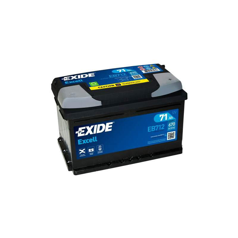 Batterie voiture EXIDE EB712 71Ah 670AEN