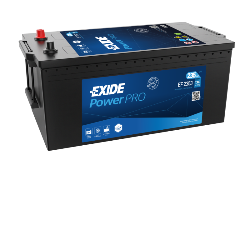 Batterie véhicule lourds EXIDE EF2353 12V 235Ah 1300AEN