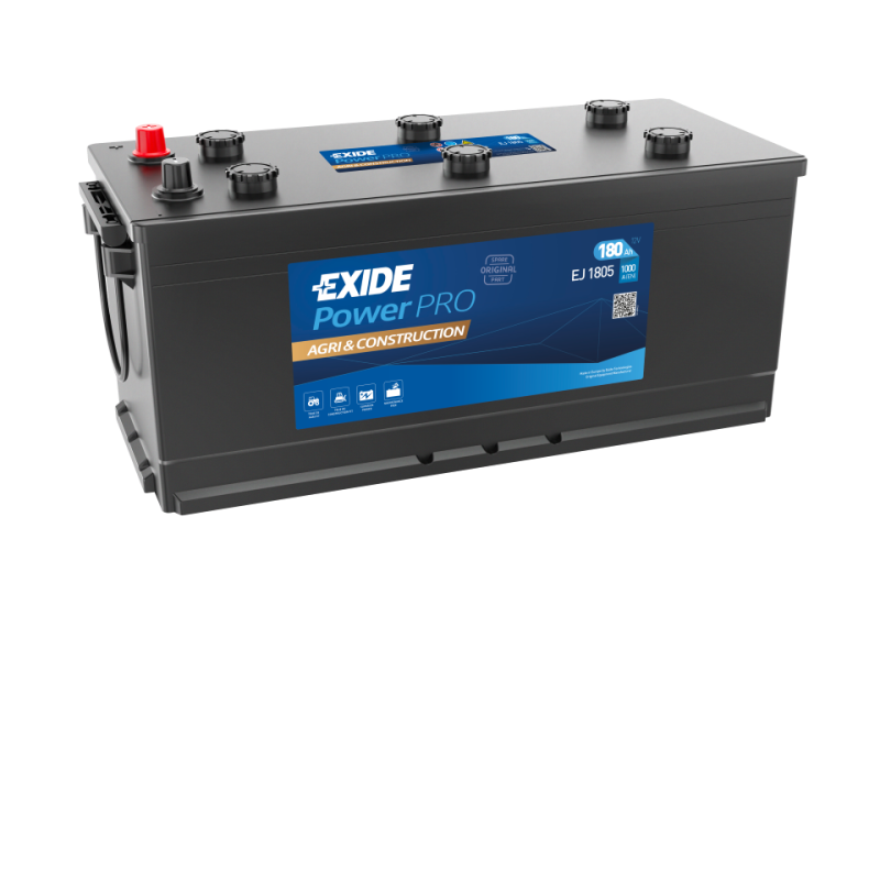 Batterie véhicule lourds EXIDE EJ1805 12V 180Ah 1000AEN