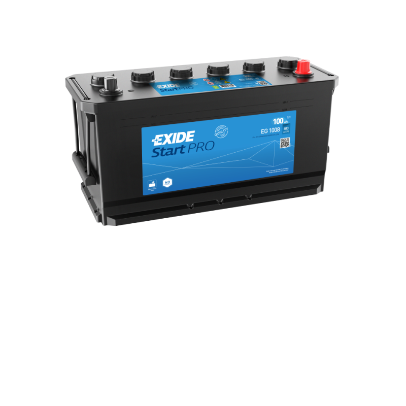 Batterie véhicule lourds EXIDE EG1008 12V 100Ah 680AEN