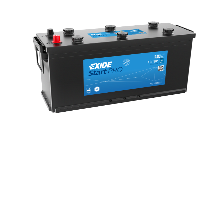 Batterie véhicule lourds EXIDE EG1206 12V 120Ah 680AEN