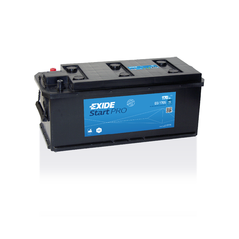 Batterie véhicule lourds EXIDE EG1705 12V 170Ah 950AEN