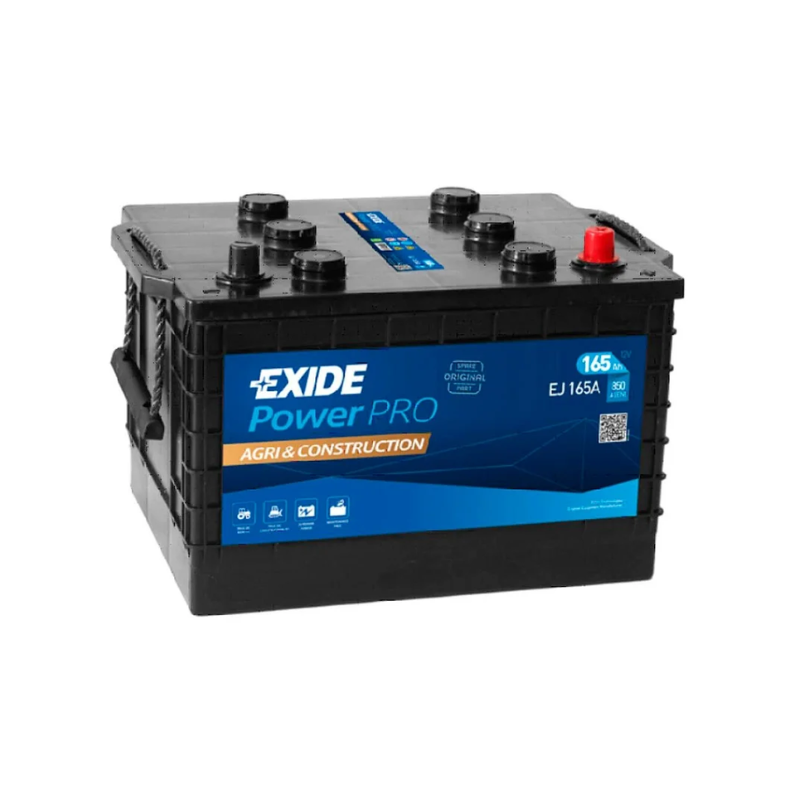 Batterie véhicule lourds EXIDE EJ165A 12V 165Ah 850AEN