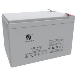 Batterie décharge lente AGM SSP12-12 12V 12Ah/C20