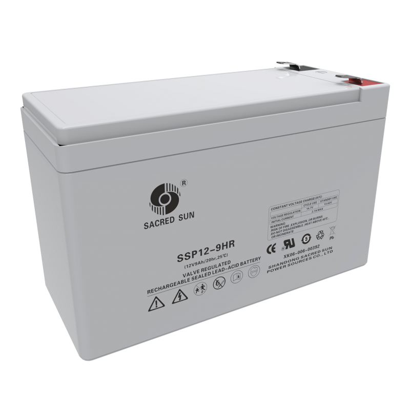 Batterie décharge lente AGM SSP12-9HR 12V 9Ah/C20