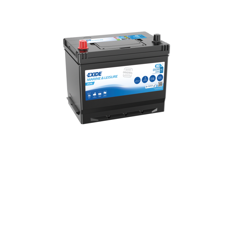 Batterie EXIDE Plomb acide ER350 80Ah 510AEN