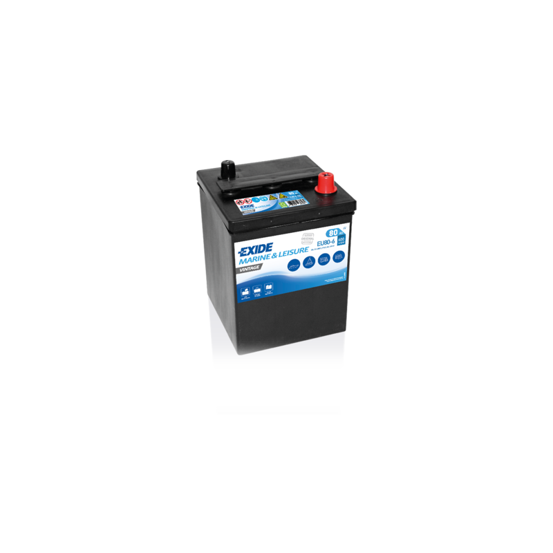 Batterie EXIDE EU80-6 6V 80Ah 600AEN