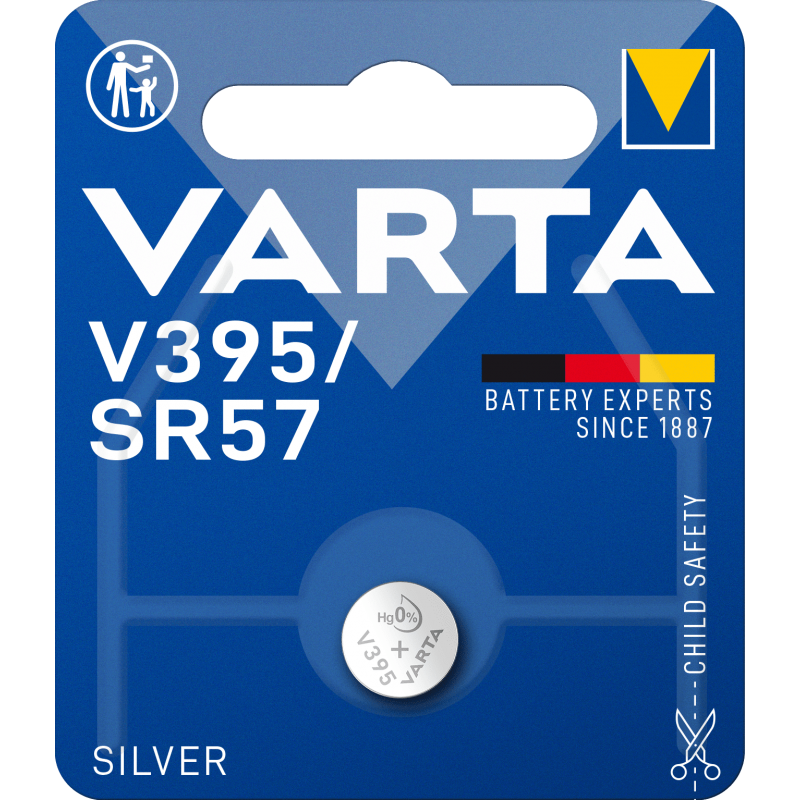 Pile VARTA montre Blisters V395 - SR57 blister de 1