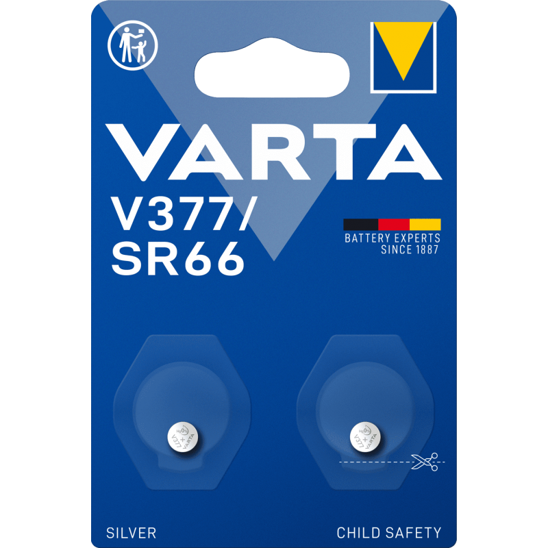 Pile VARTA montre Blisters V377 - SR66  blister de 2