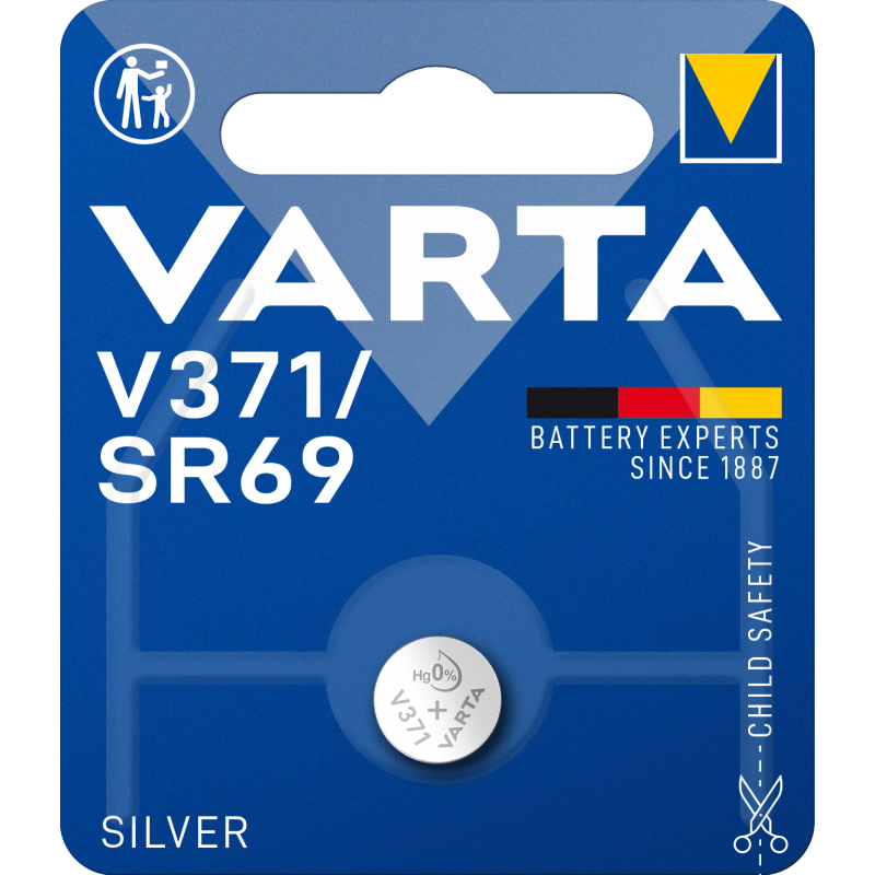 Pile VARTA montre Blisters V371 - SR69 blister de 1
