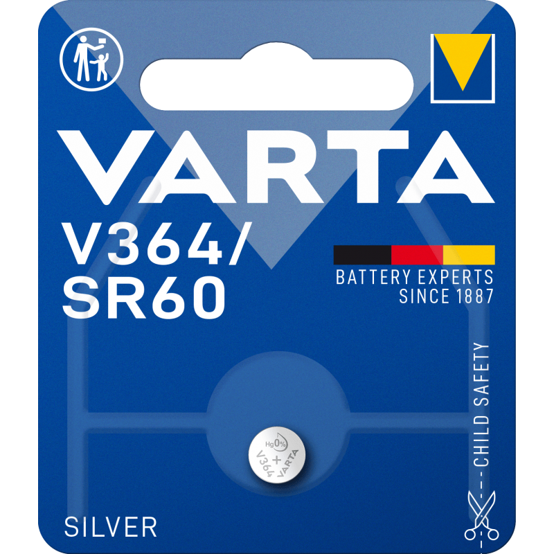 Pile VARTA montre Blisters V364 - SR60 blister de 1