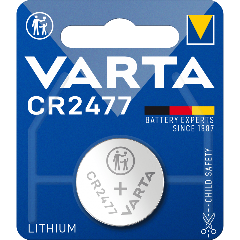Pile VARTA électronique CR2477 (blister de 1)