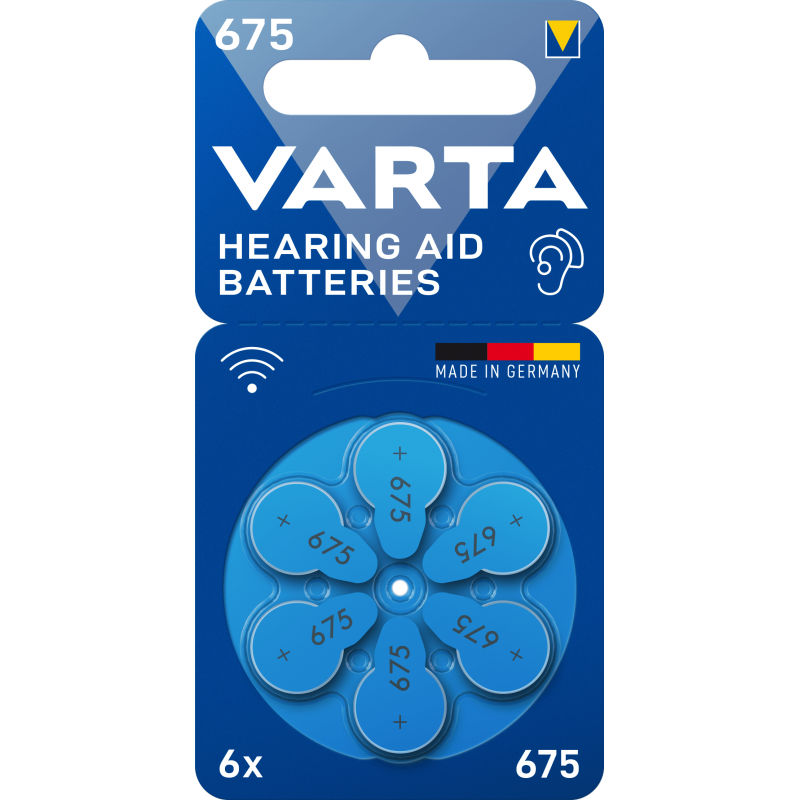 Pile VARTA auditive 675 bli 6