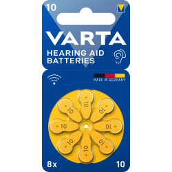 Pile VARTA auditive 10 bli 8