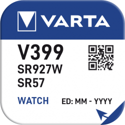 Pile VARTA montre Oxyde d'Argent V399 - SR57