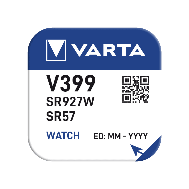 Pile VARTA montre Oxyde d'Argent V399 - SR57