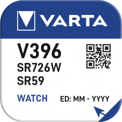 Pile VARTA montre Oxyde d'Argent V396 - SR59 - High drain