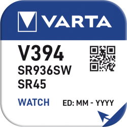 Pile VARTA montre Oxyde d'Argent V394 - SR45