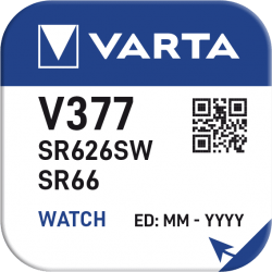 Pile VARTA montre Oxyde d'Argent V377 - SR66
