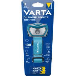 Lampe VARTA Frontale OUTDOOR SPORTS H10 PRO - 100lm + 3AAA