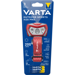 Lampe VARTA Frontale OUTDOOR SPORTS H20 PRO - 200lm +3AAA