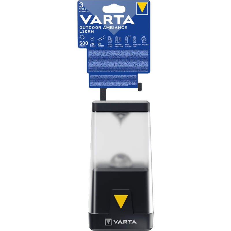 VARTA Outdoor Ambiance Lantern L30RH Rechargeable