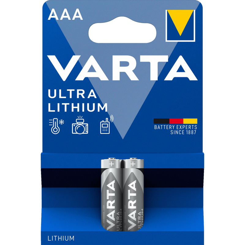 Pile VARTA LR03 (AAA) Lithium X2