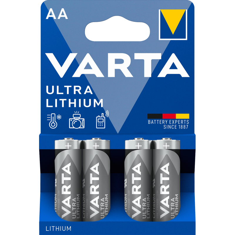 Pile VARTA LR06 (AA) Lithium X4