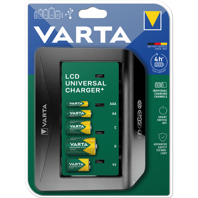 Chargeur VARTA LCD universel