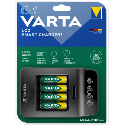 Chargeur VARTA LCD CMART + 4AA ACCU POWER 2100mAh