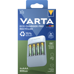 Chargeur VARTA Eco Pro Recycled + 4 Accus HR03/AAA 800mAh