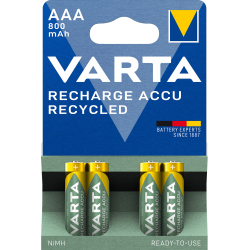 Pile VARTA ACCUS RECYCLED HR03 - AAA RECYCLED 800 mAh X4