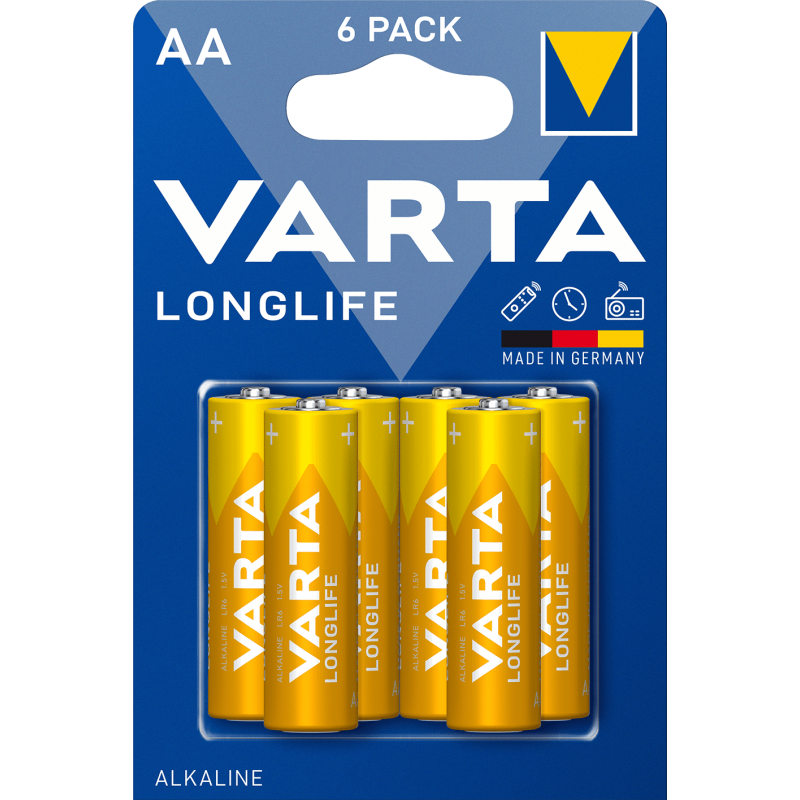 Pile VARTA alcaline LR06 (AA) Longlife X4