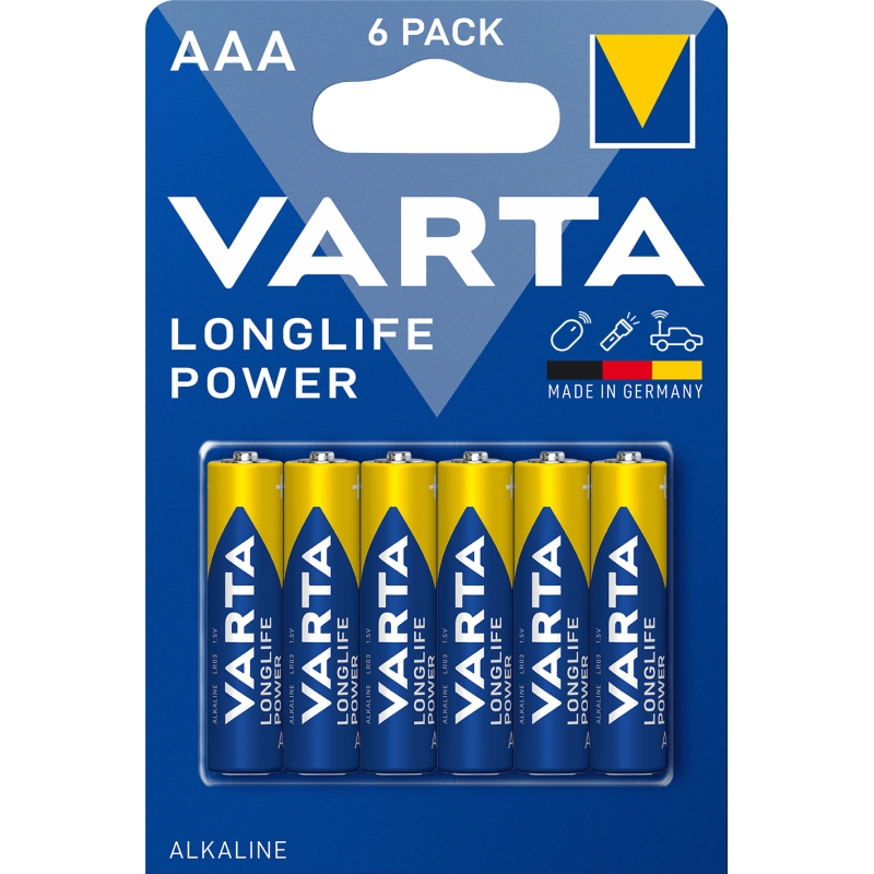 Pile VARTA LR03 (AAA) Longlife Power Bx6