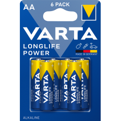 Pile VARTA LR06 (AA) Longlife Power Bx6