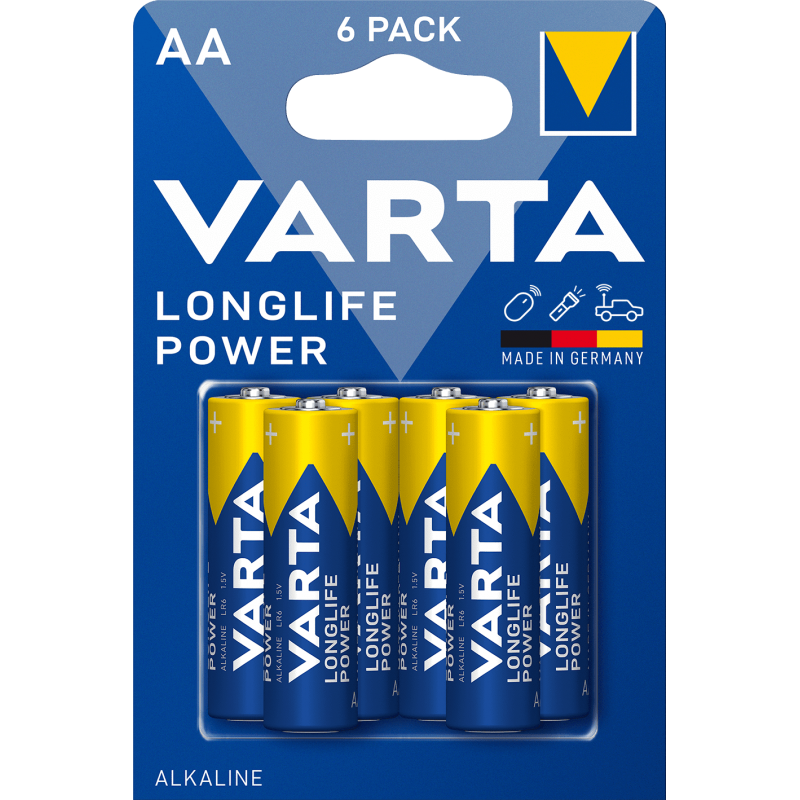 Pile VARTA LR06 (AA) Longlife Power Bx6