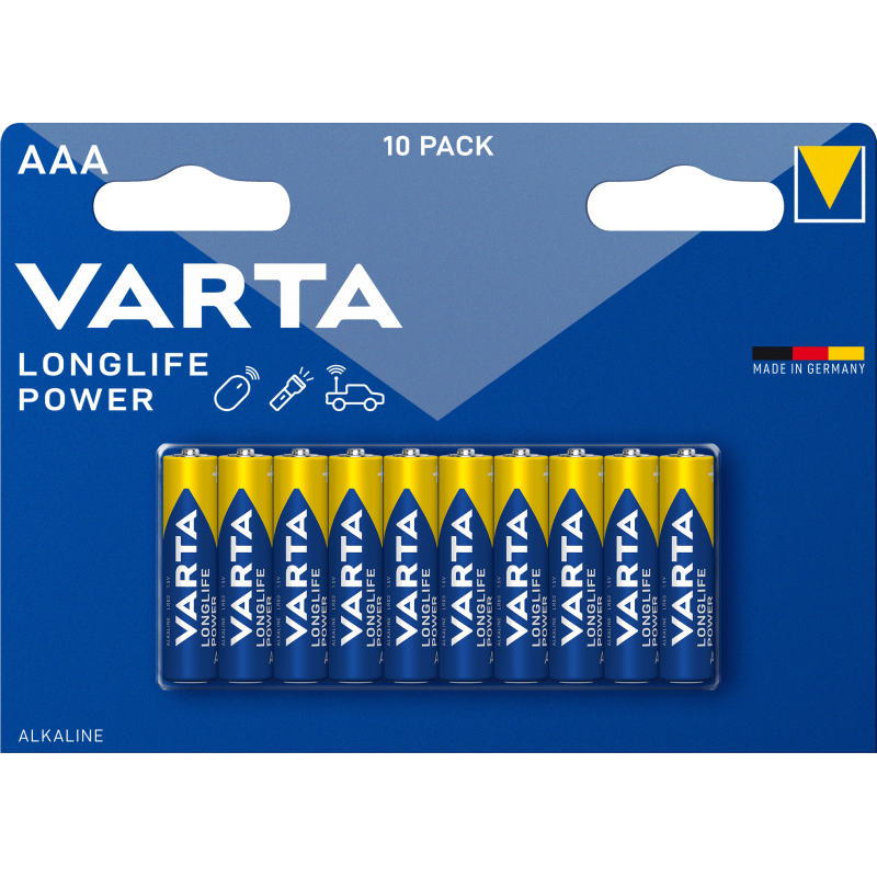 Pile VARTA LR03/AAA LONGLIFE POWER Blister x 10