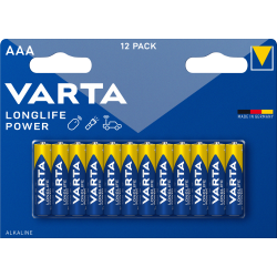 Pile VARTA LR03/AAA LONGLIFE POWER Blister x 12