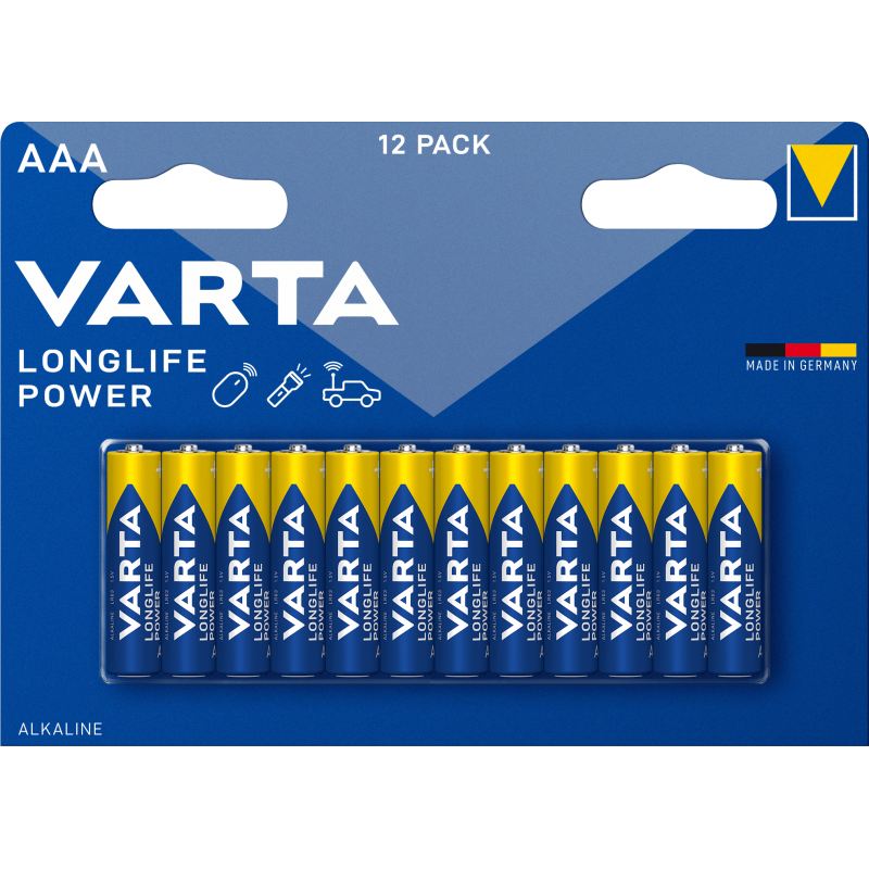 Pile VARTA LR03/AAA LONGLIFE POWER Blister x 12