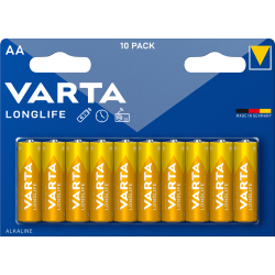 Pile VARTA LR6/AA. LONGLIFE Blister x 10