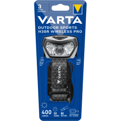 Lampe VARTA Frontale OUTDOOR SPORTS H30R WIRELESS PRO - RECHARGE SANS FIL 400lm