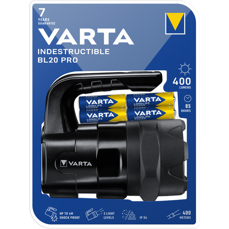 Lampe VARTA Projecteur INDESTRUCTIBLE XTREME BL20 (6AA)