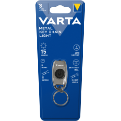 Lampe VARTA porte-Clés LED Metal light + 2 CR2016