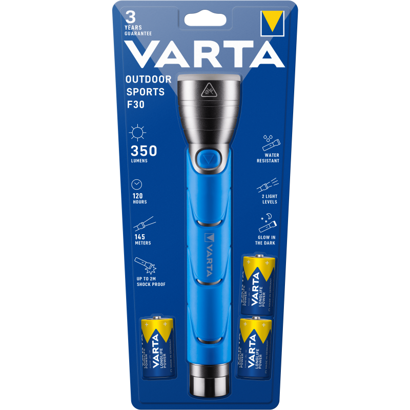 Lampe VARTA pour piles C & D Outdoor Sports LED - 3C