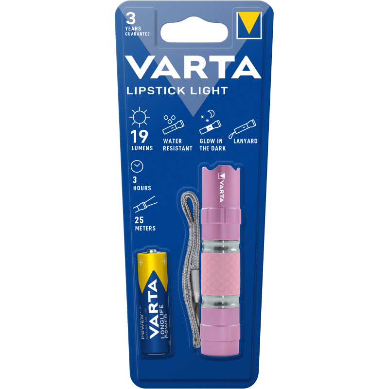 Lampe VARTA pour piles AA LED LIPSTICK LIGHT 1AA