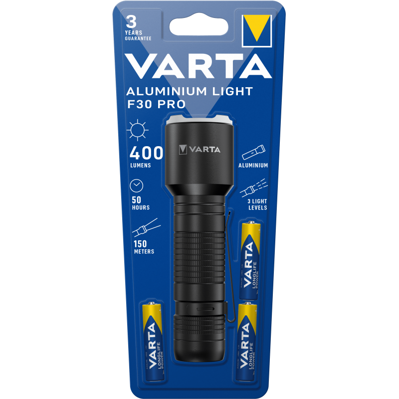 Lampe VARTA pour piles AAA VARTA Aluminium Light F30 Pro